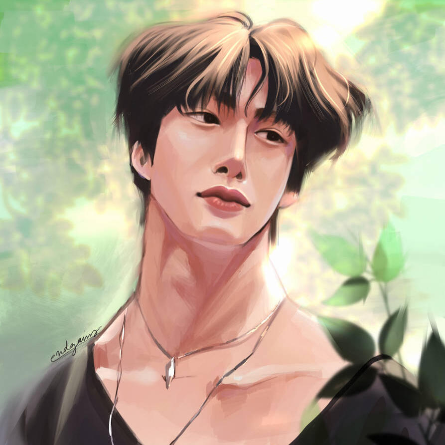 Semi-Realism portrait of Chae Hyungwon from Monsta X